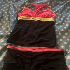 Colorful Two Piece Swimsuit